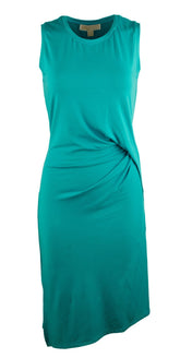 Michael Kors Women's Sleeveless Draped Dress XXS Blue